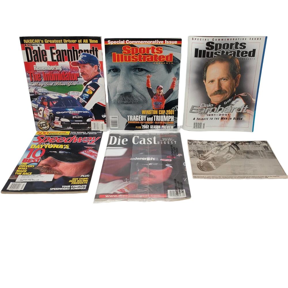 Lot 5 Dale Earnhardt Magazines Dale Earnhardt Jr Airborne NAPA Auto Parts 300